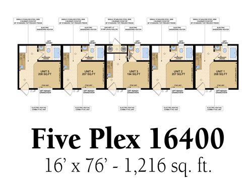 fiveplex16400x500x355